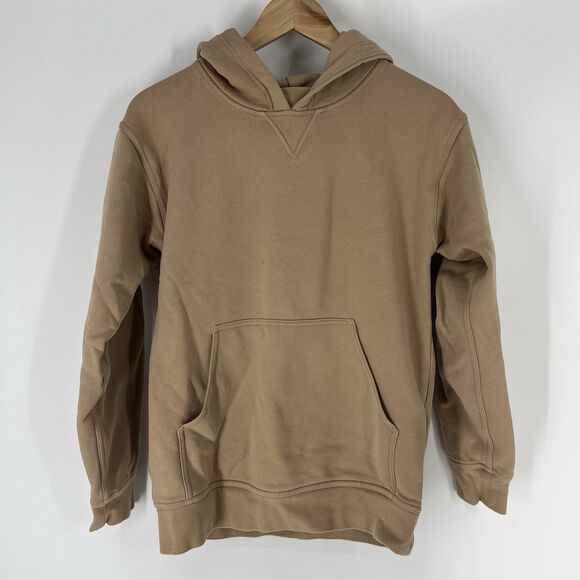 lululemon athletica Tops - Lululemon All Yours Hoodie Size 4 Beech Wood Tan Terry Pullover Sweatshirt Yoga